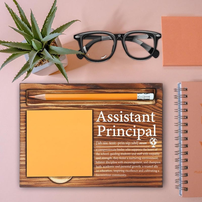 MFOMFO Assistant Principal Thank You Gifts for Women, Assistant Principal Appreciation Gifts for Women, Assistant Principal Gifts Ideas, Principal Gifts Funny Office Self-Stick Note Pad Holders-LBB25 - Image 2